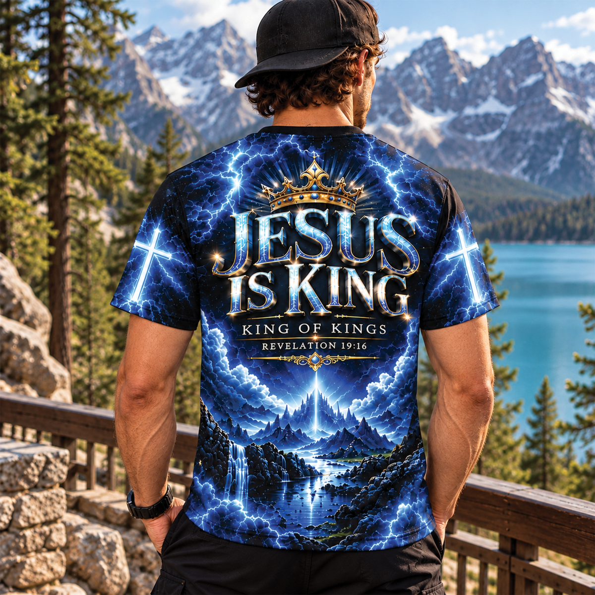 Jesus Is King Lion of Judah Christian T-Shirt, Sweatshirt & Hoodie