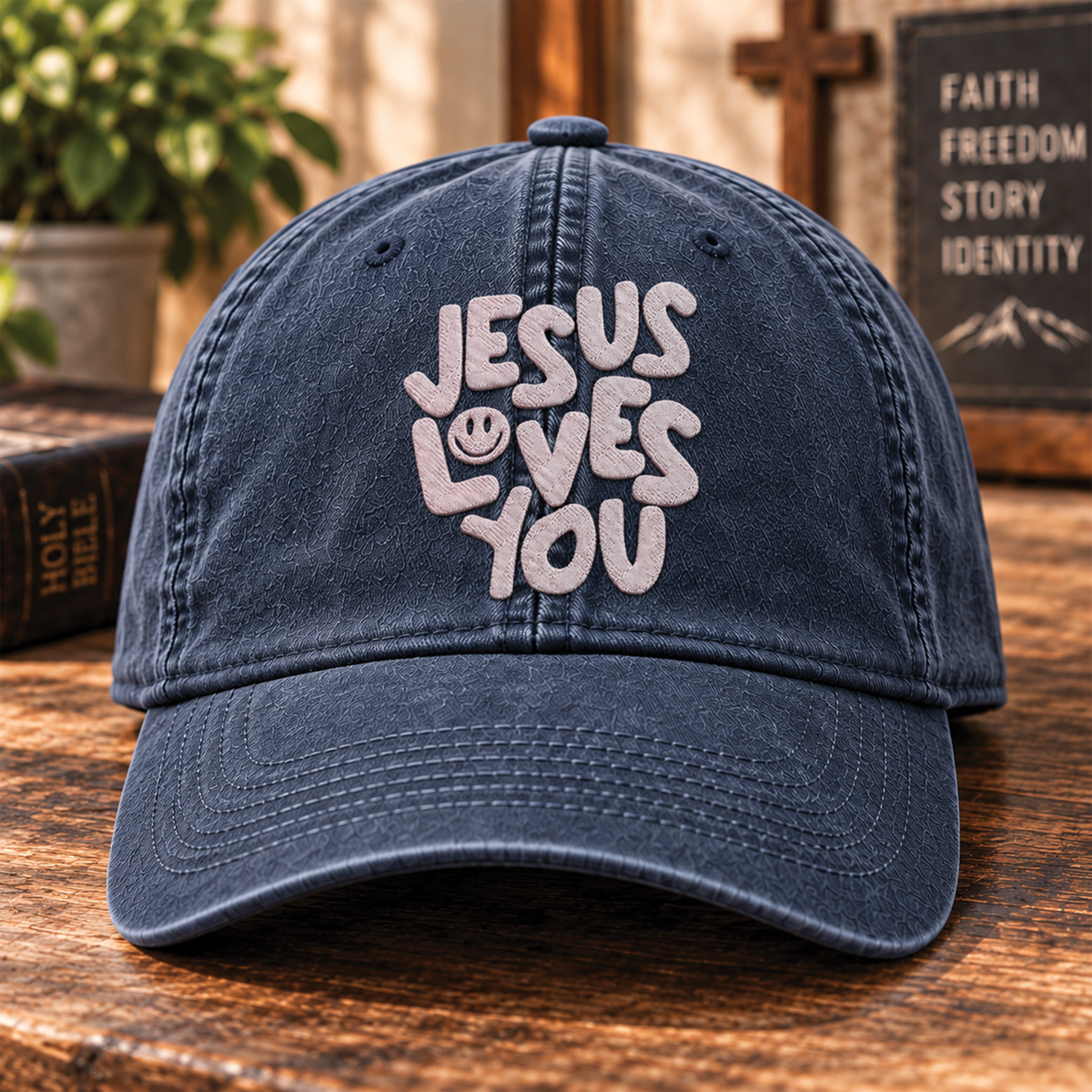 Jesus Loves You Christian Baseball Cap