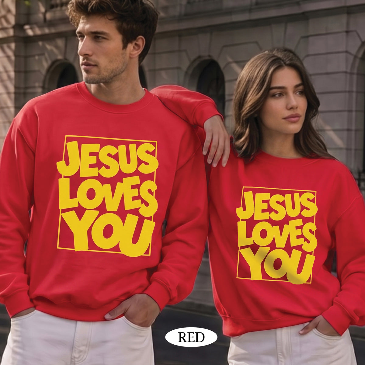 Jesus Loves You Christian T-Shirt & Sweatshirt