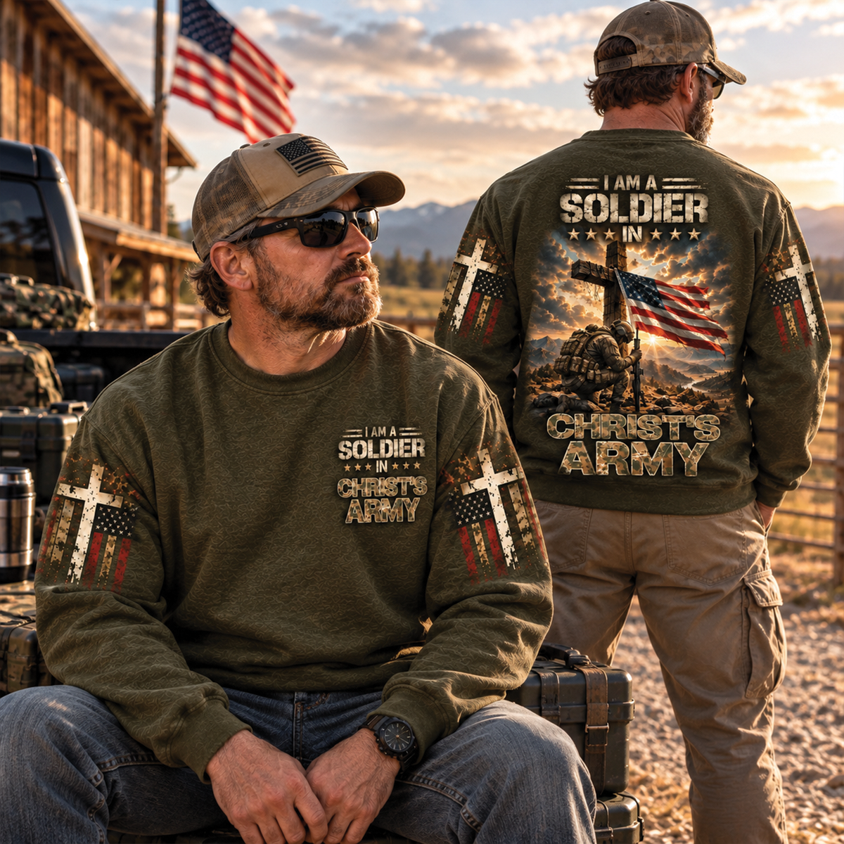 I am a Soldier in Christ's Army T-Shirt, Sweatshirt & Hoodie