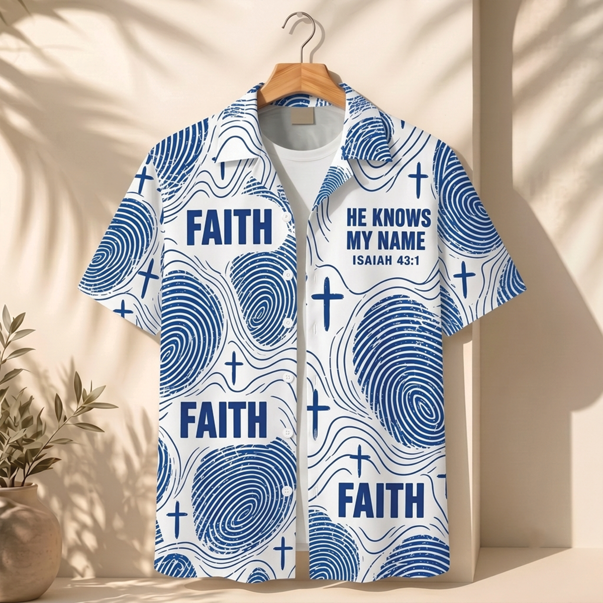 He Knows My Name Christian Hawaiian Shirt