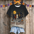 Howdy Halloween Western Spooky Cowgirl All Over Print Shirt