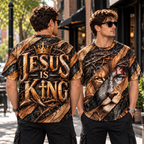 Jesus Is King Christian All Over Print Shirt