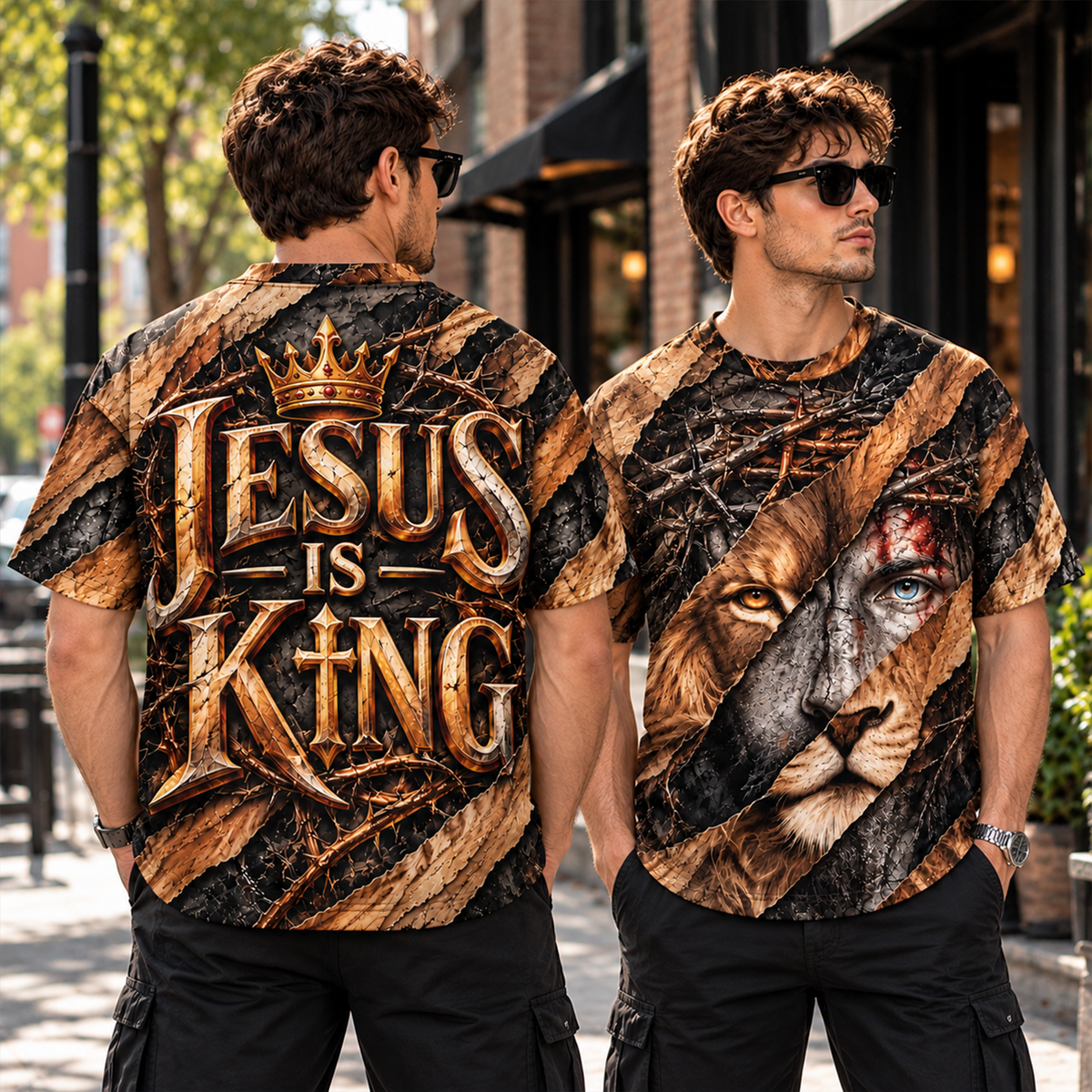 Jesus Is King Christian All Over Print Shirt