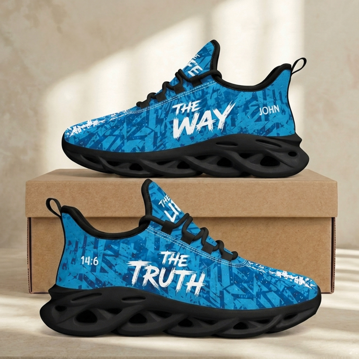 The Way The Truth The Life Sneakers - Christian Max Soul Shoes