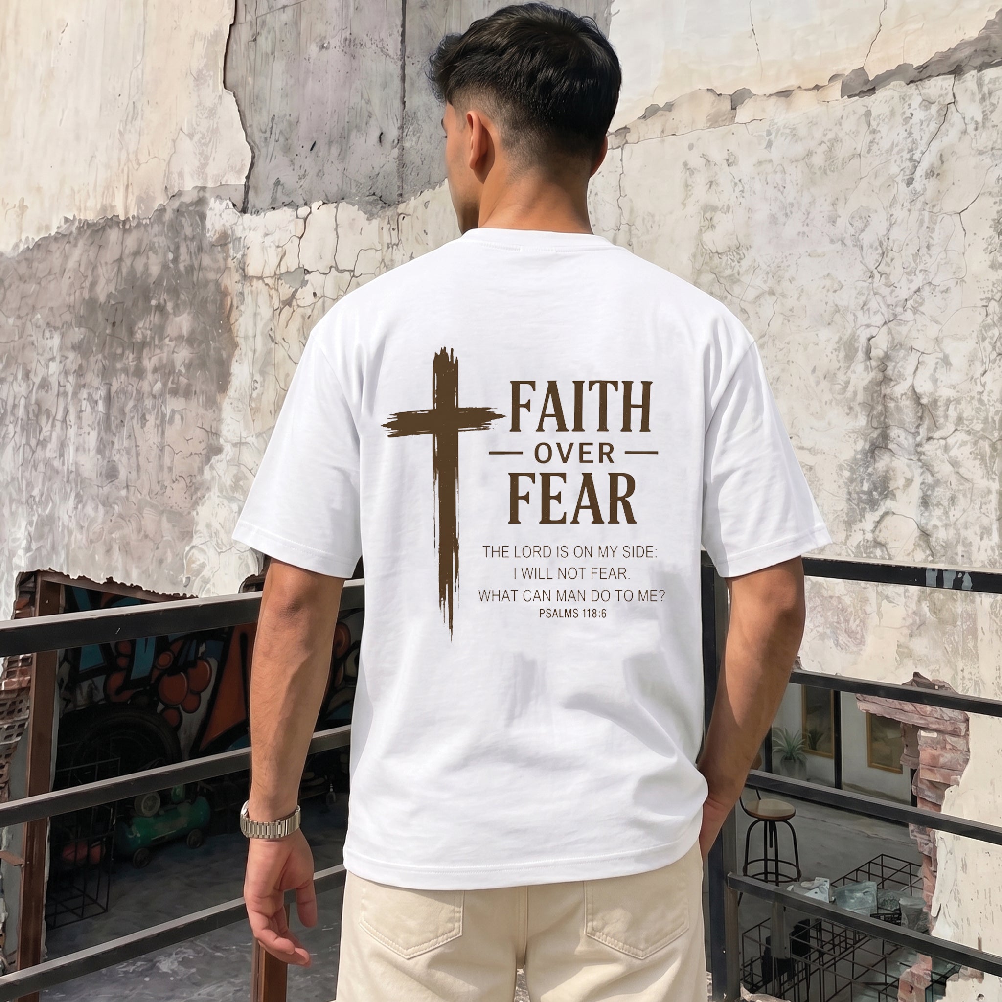 Faith Over Fear Psalms 118:6 Christian Shirt & Hoodie