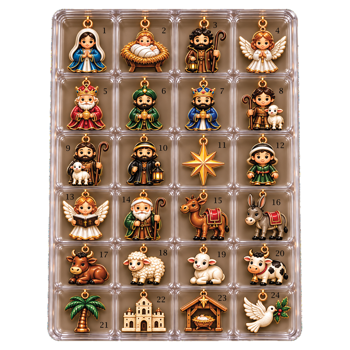 Nativity Story Advent Calendar 2026, Religious Christmas Countdown Set 2026