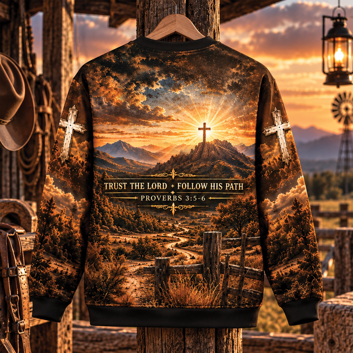 Where God Leads I Ride Christian T-Shirt, Sweatshirt & Hoodie