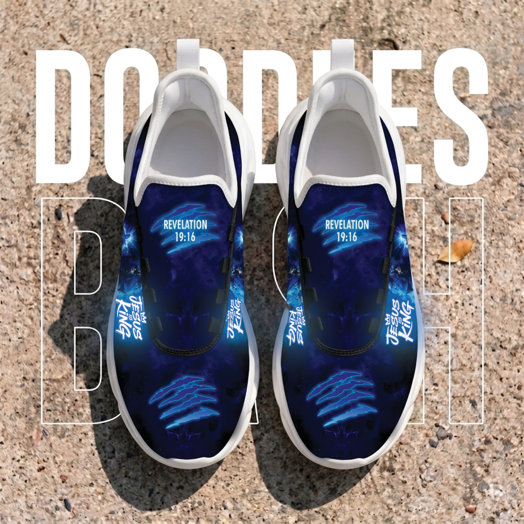 Custom Name Jesus Is King Sneakers, Christian Max Soul Shoes