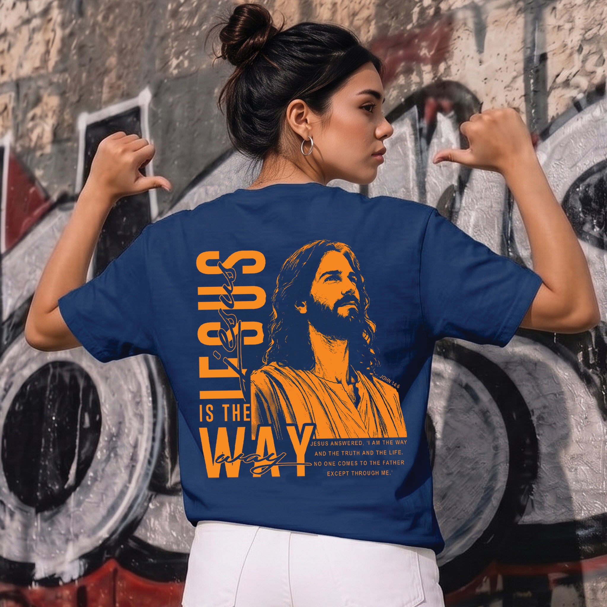 Jesus Is The Way Christian Shirt & Hoodie, Unisex Faith Streetwear