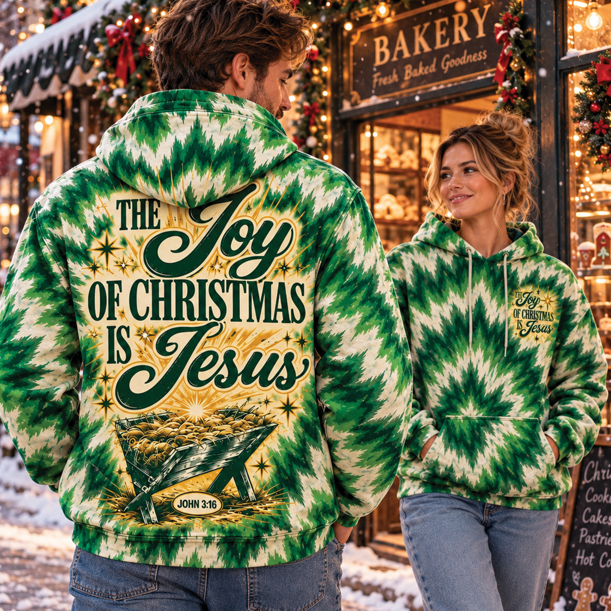 The Joy of Christmas Is Jesus Tie-Dye T-Shirt, Sweatshirt & Hoodie