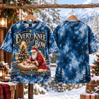 Every Knee Shall Bow Philippians 2:10 Christian Christmas All Over Print Shirt