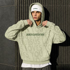 Jesus Loves You Unisex Hoodie, Mint & Green Faith-Based Streetwear