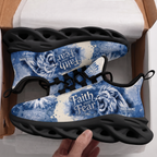Custom Name Faith Over Fear Sneakers, Christian Max Soul Shoes