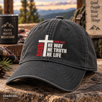 Jesus The Way The Truth The Life Hat - Christian Baseball Cap