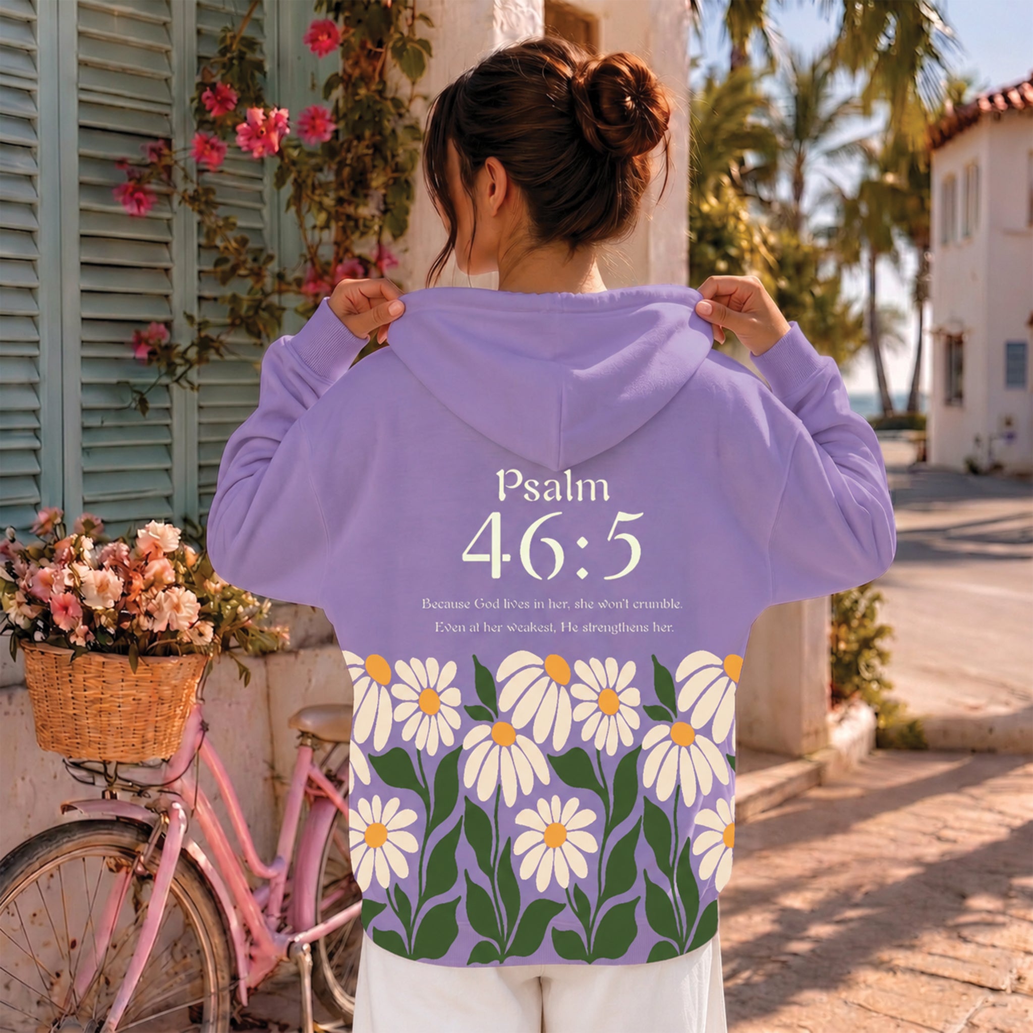 Psalm 46:5 God Lives in Her Christian Shirt, Inspirational Faith Hoodie