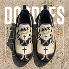 Custom Name Christian Sneakers, Walk by Faith Max Soul Shoes