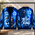 Jesus Is King Christian Cardigan