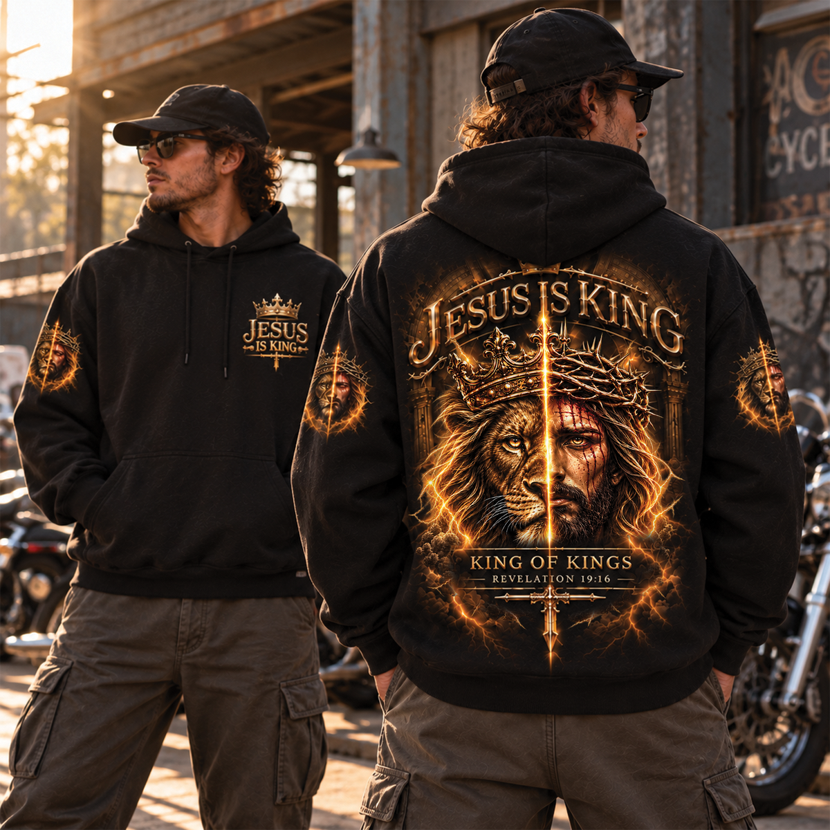Jesus Is King Lion of Judah Faith T-Shirt, Sweatshirt & Hoodie