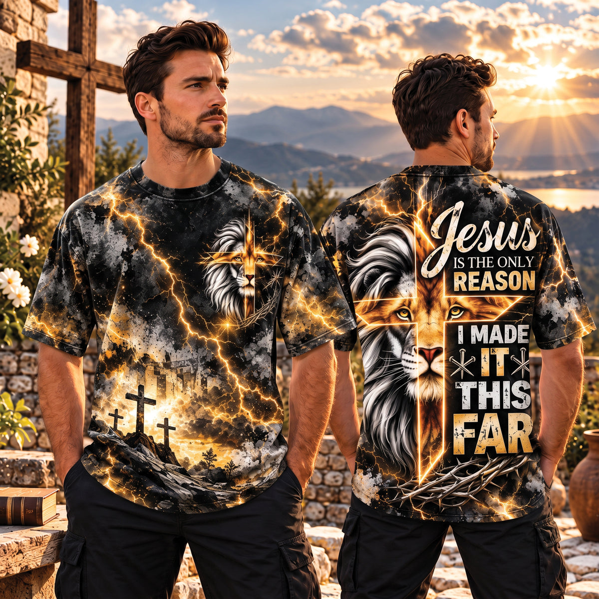Jesus Is The Only Reason I Made It This Far Christian T-Shirt, Sweatshirt & Hoodie