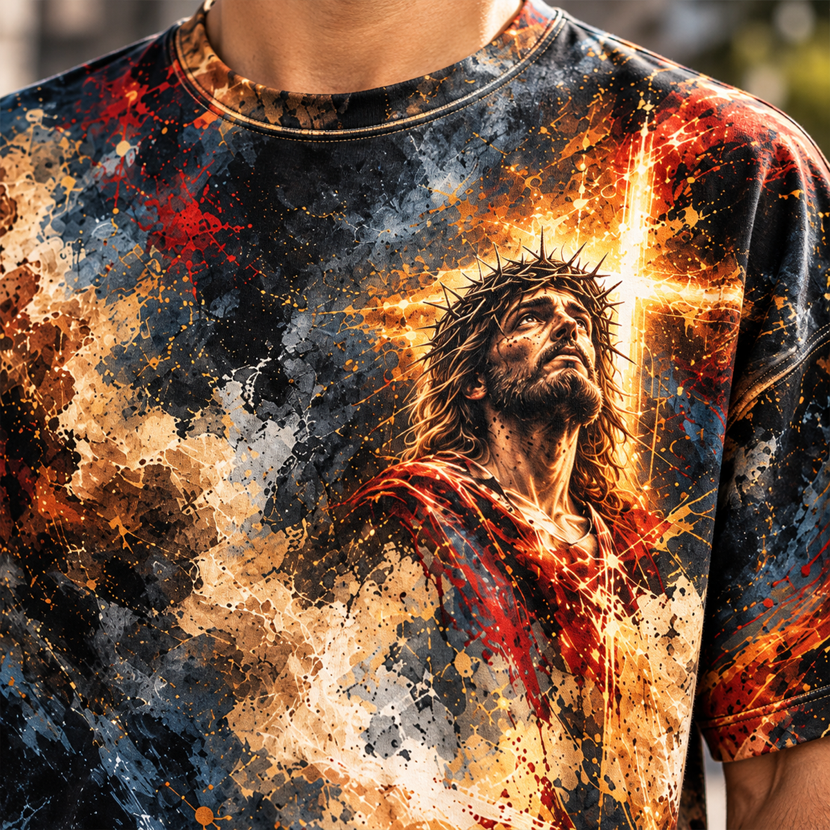 Blessed By God Loved By Jesus Led By The Spirit Christian All Over Print Shirt