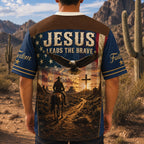 Christian Football Jersey, Jesus Is My Trail Boss Cowboy Shirt