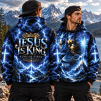Jesus Is King Lion of Judah Christian T-Shirt, Sweatshirt & Hoodie