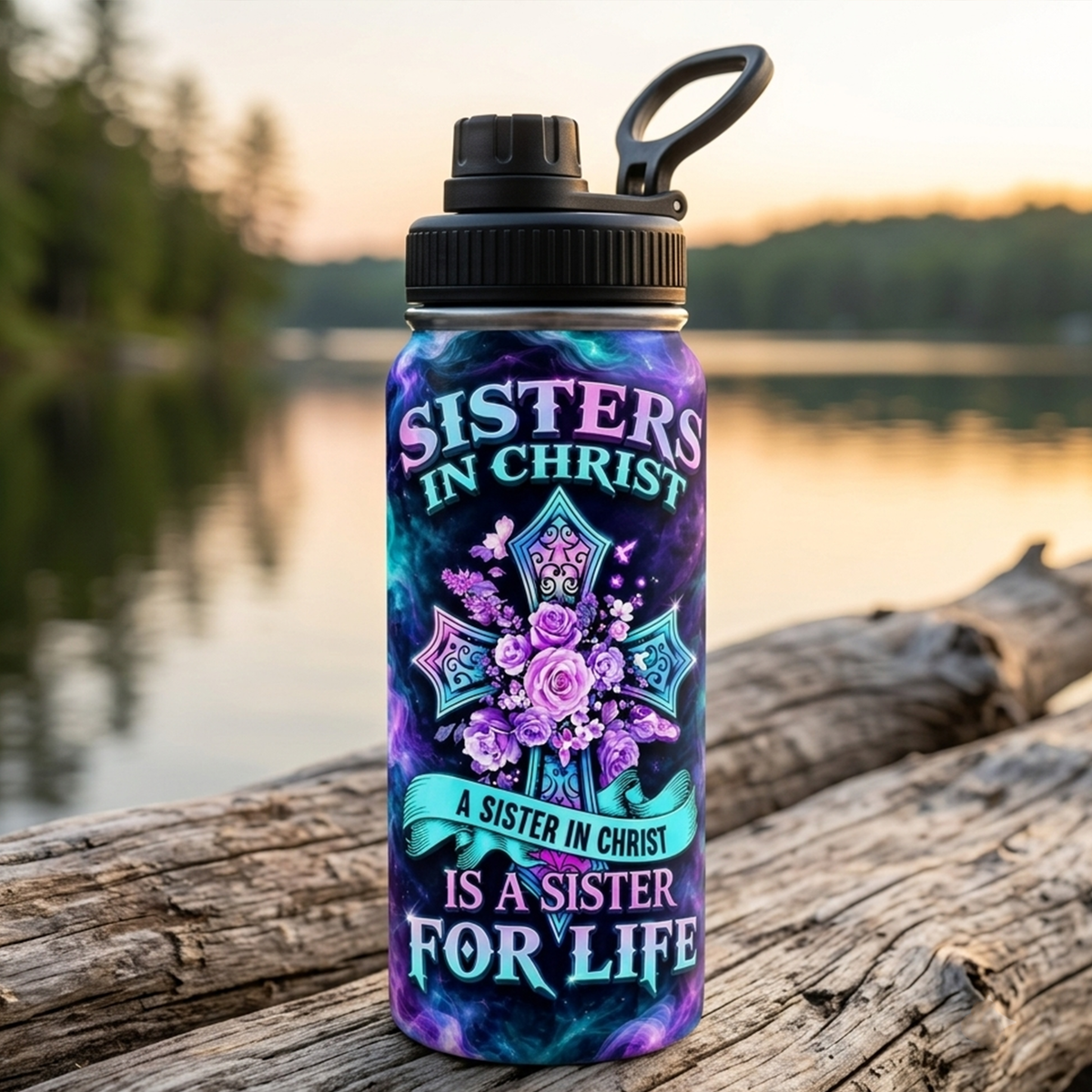 Sisters in Christ Christian Tumbler