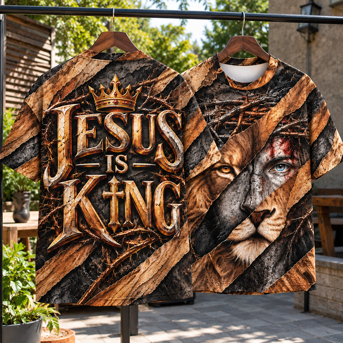 Jesus Is King Christian All Over Print Shirt