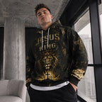 King of Kings Christian Hoodie, Jesus Is King Lion of Judah Hoodie