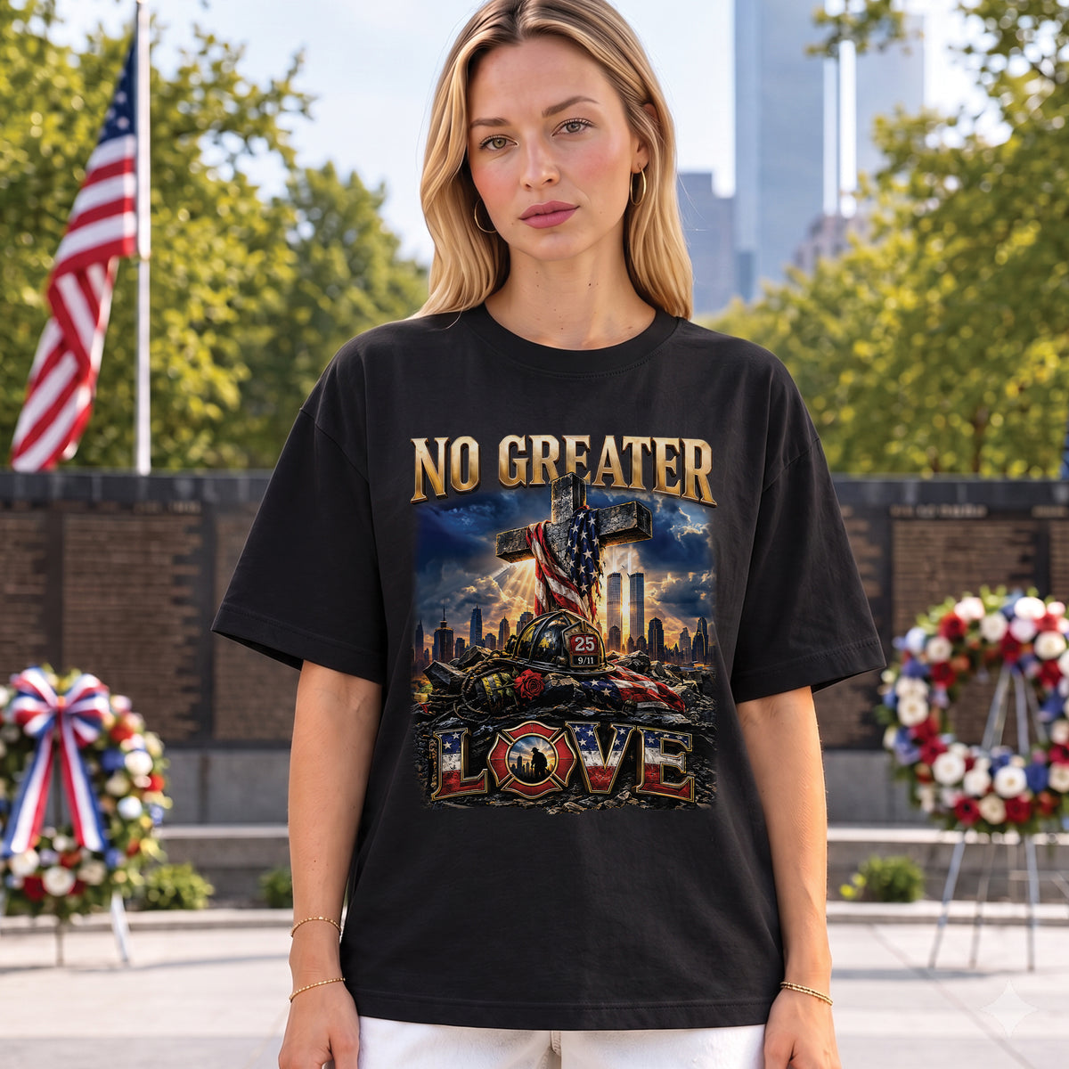 9/11 25th Anniversary Christian Shirt, No Greater Love Christian Shirt