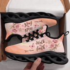 Custom Name Walk by Faith Sneakers, Christian Max Soul Shoes
