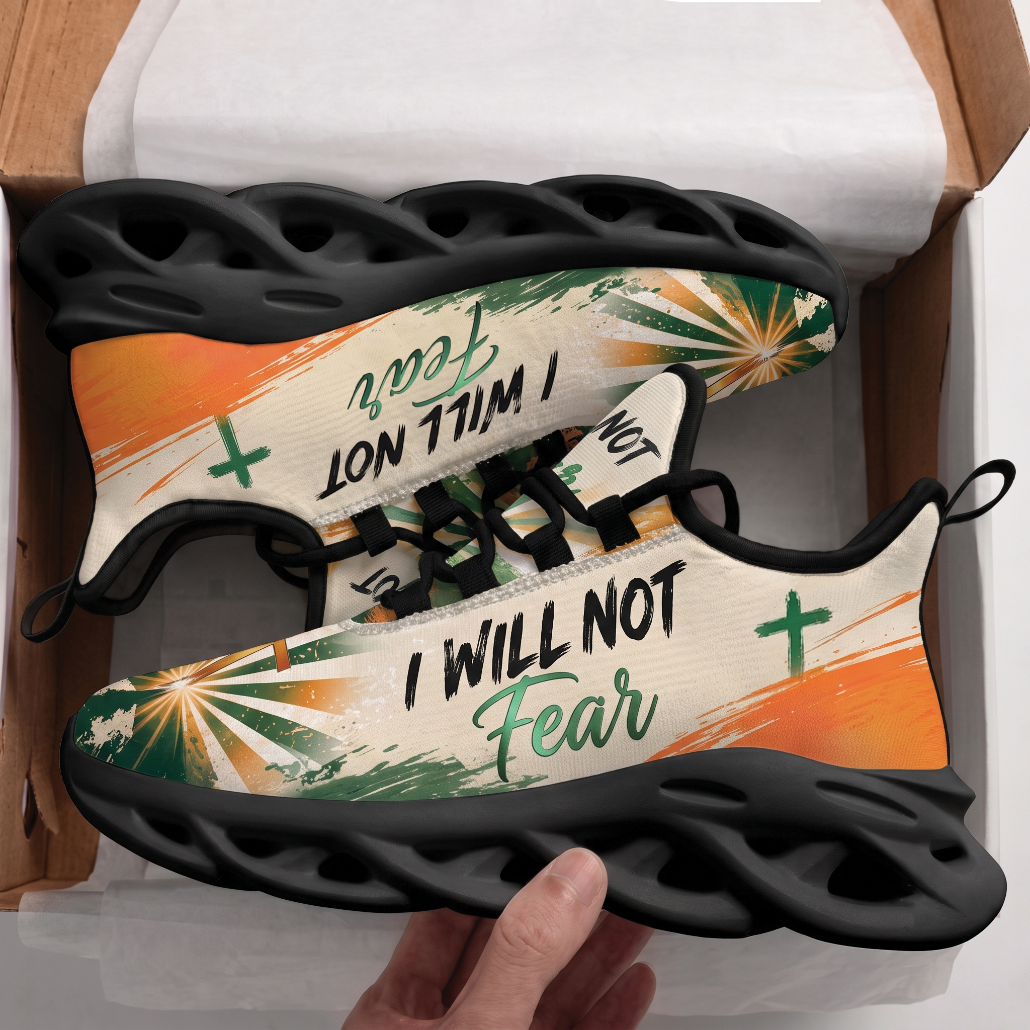I Will Not Fear Christian Sneakers – Faith Max Soul Shoes