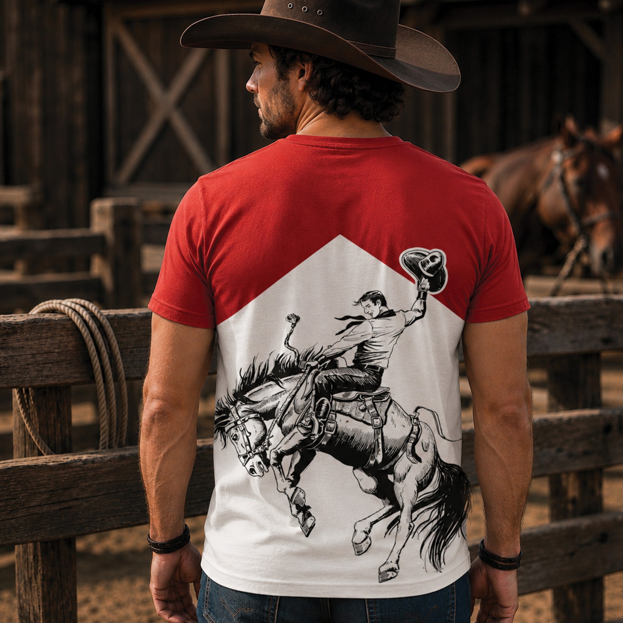 Not My First Rodeo All-Over Print Shirt, Cowboy Rodeo Shirt