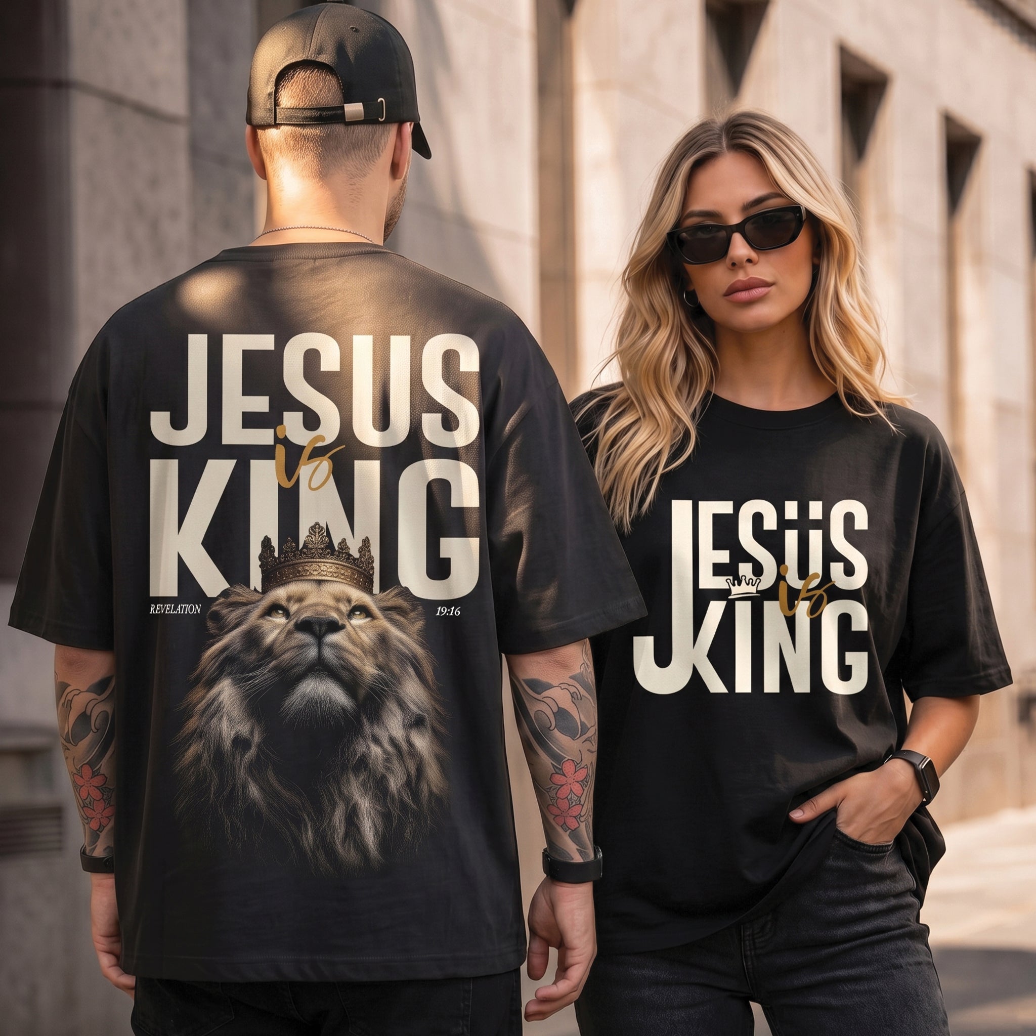 Jesus Is King Lion of Judah Unisex Shirt - Christian Hoodie Streetwear