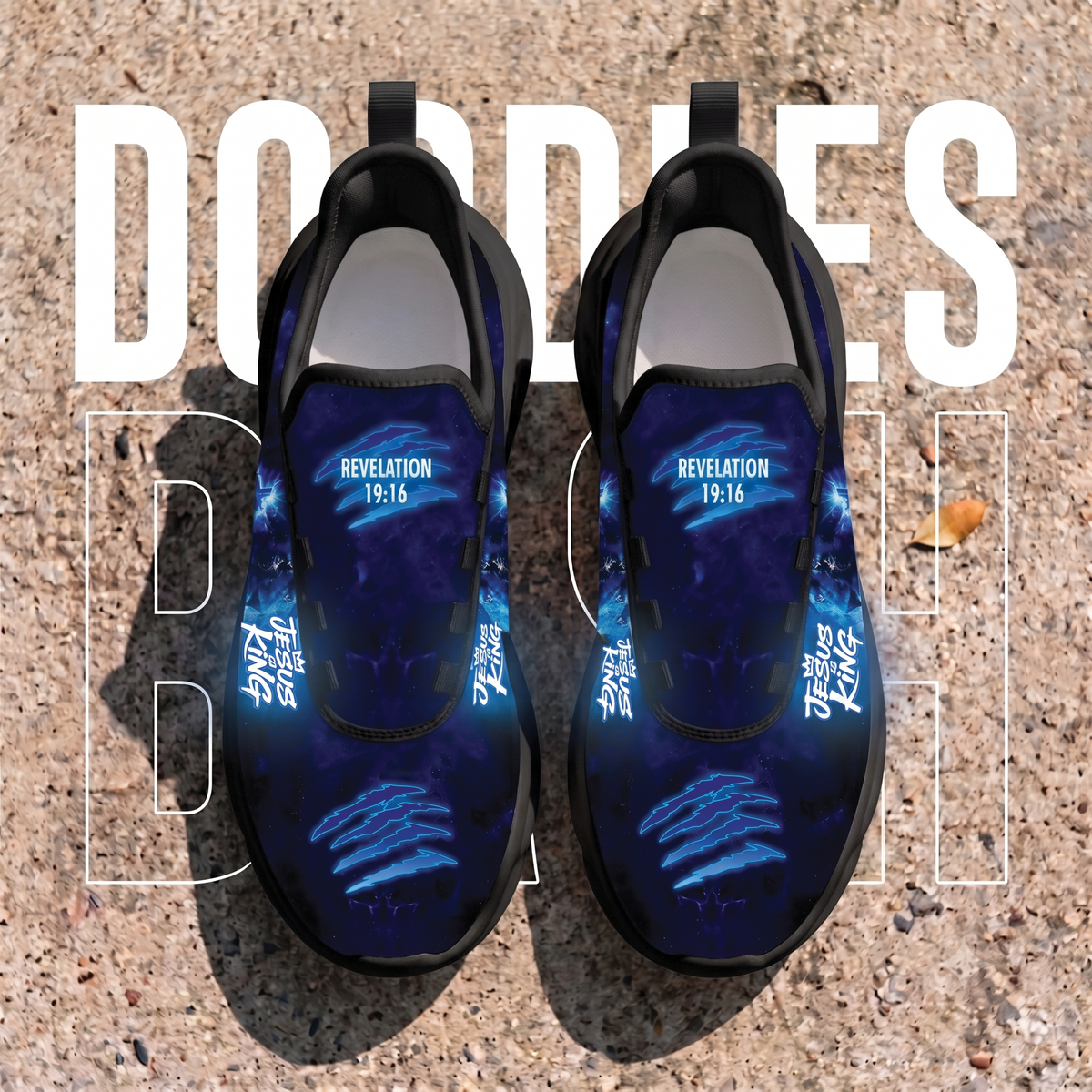Custom Name Jesus Is King Sneakers, Christian Max Soul Shoes