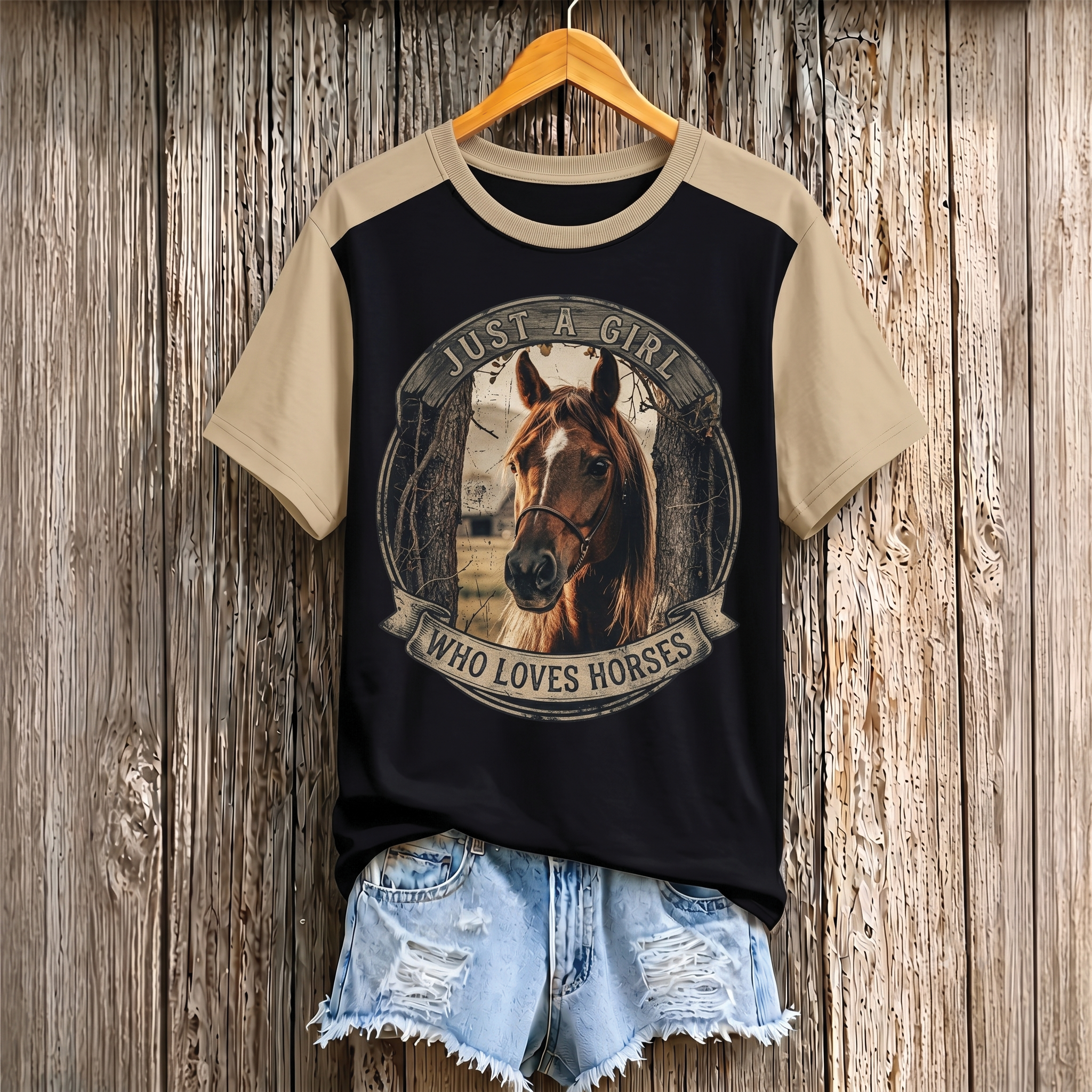 Just a Girl Who Loves Horses All Over Print Shirt