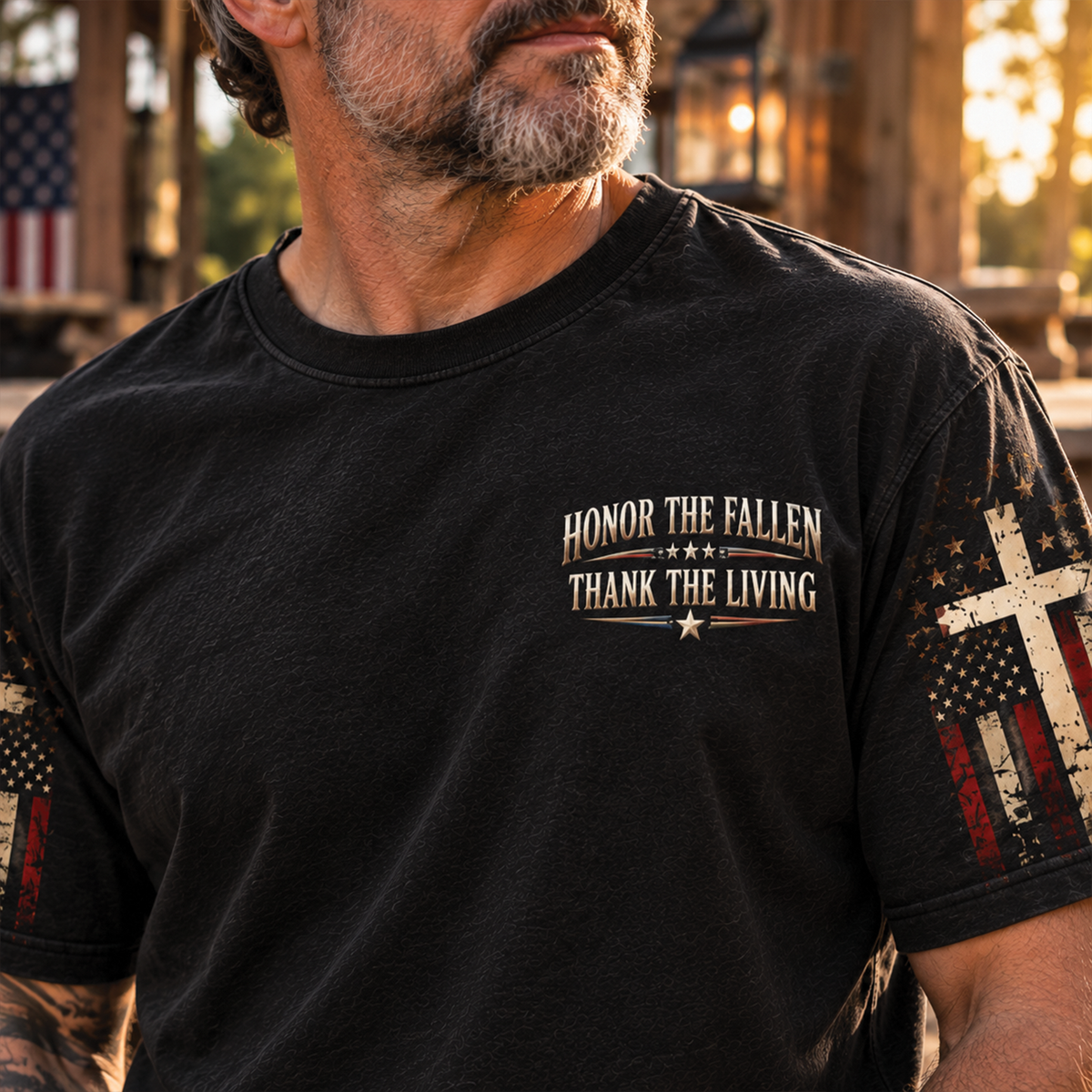 Honor The Fallen Thank The Living Veterans Memorial T-Shirt, Sweatshirt & Hoodie