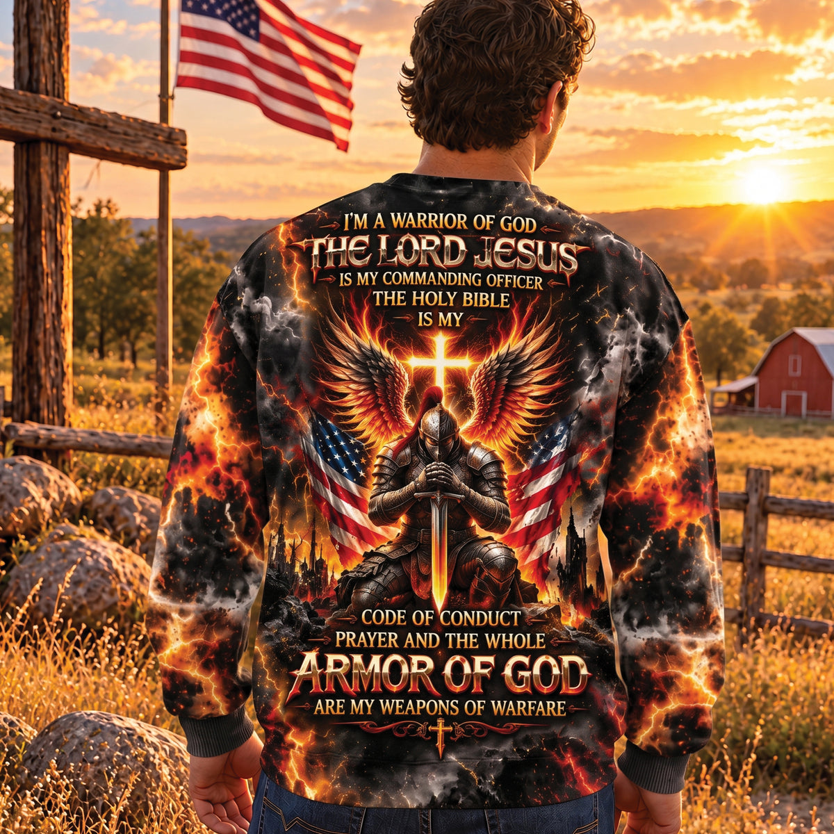 I'm a Warrior of God Armor of God Christian All Over Print Shirt