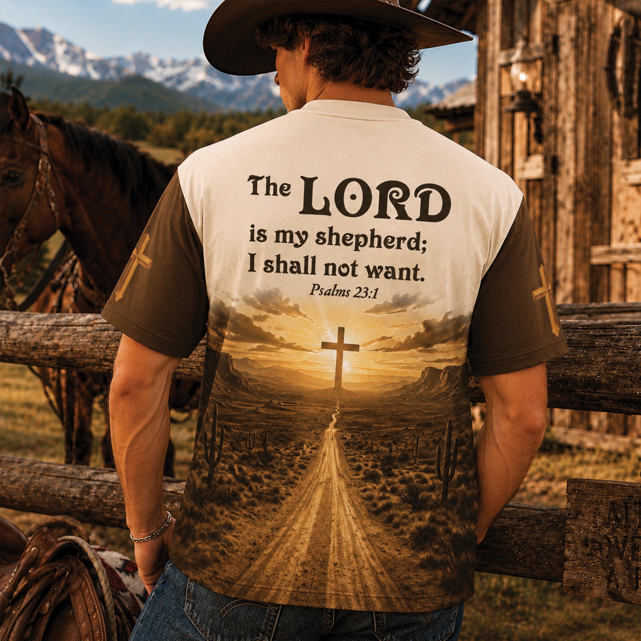 Jesus Is My Trail Boss Christian All Over Print Shirt, Western Cowboy Shirt