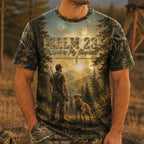 Christian Hunting All Over Print Shirt, Psalm 23 The Lord Is My Shepherd Tee