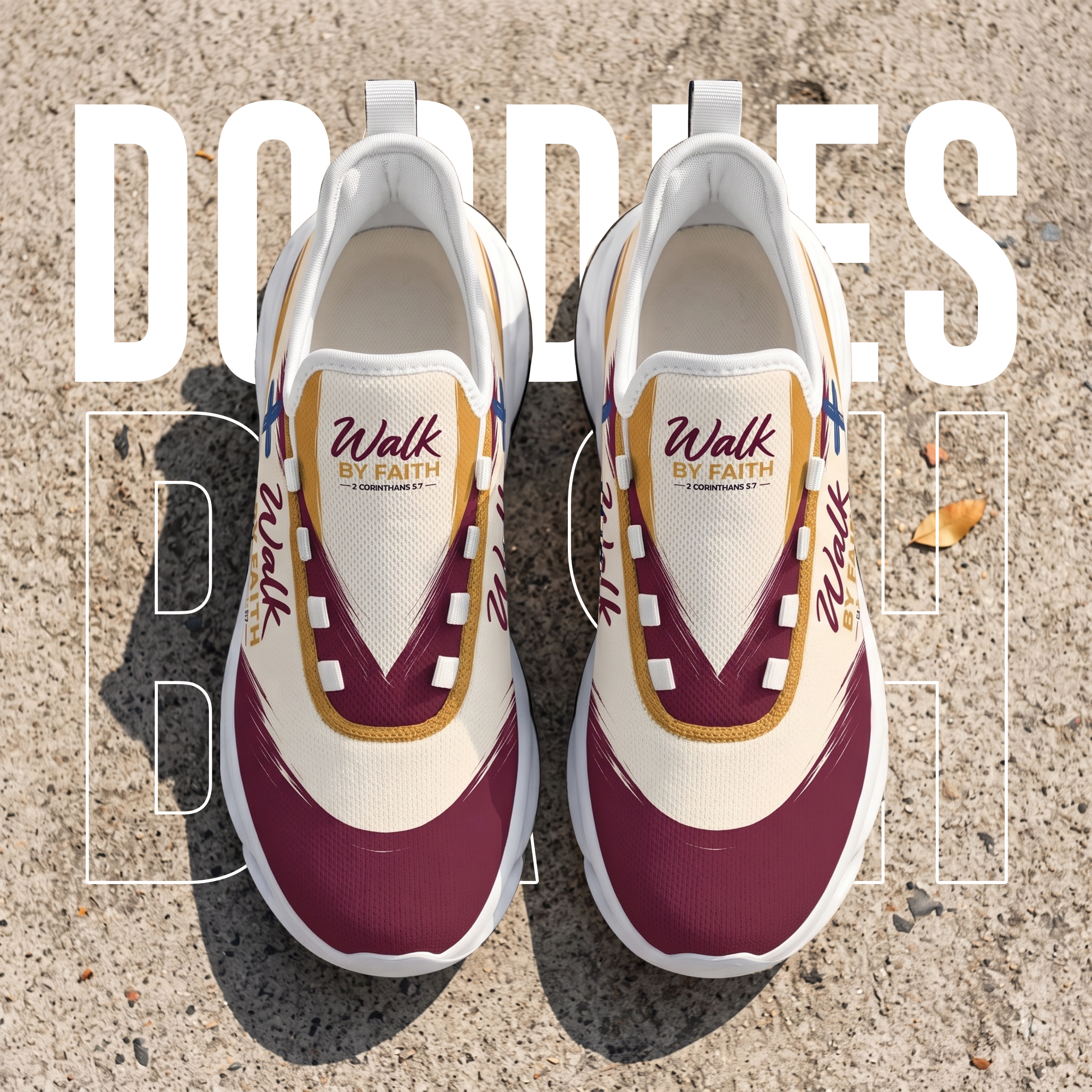 Walk By Faith Unisex Sneakers, Christian Max Soul Shoes
