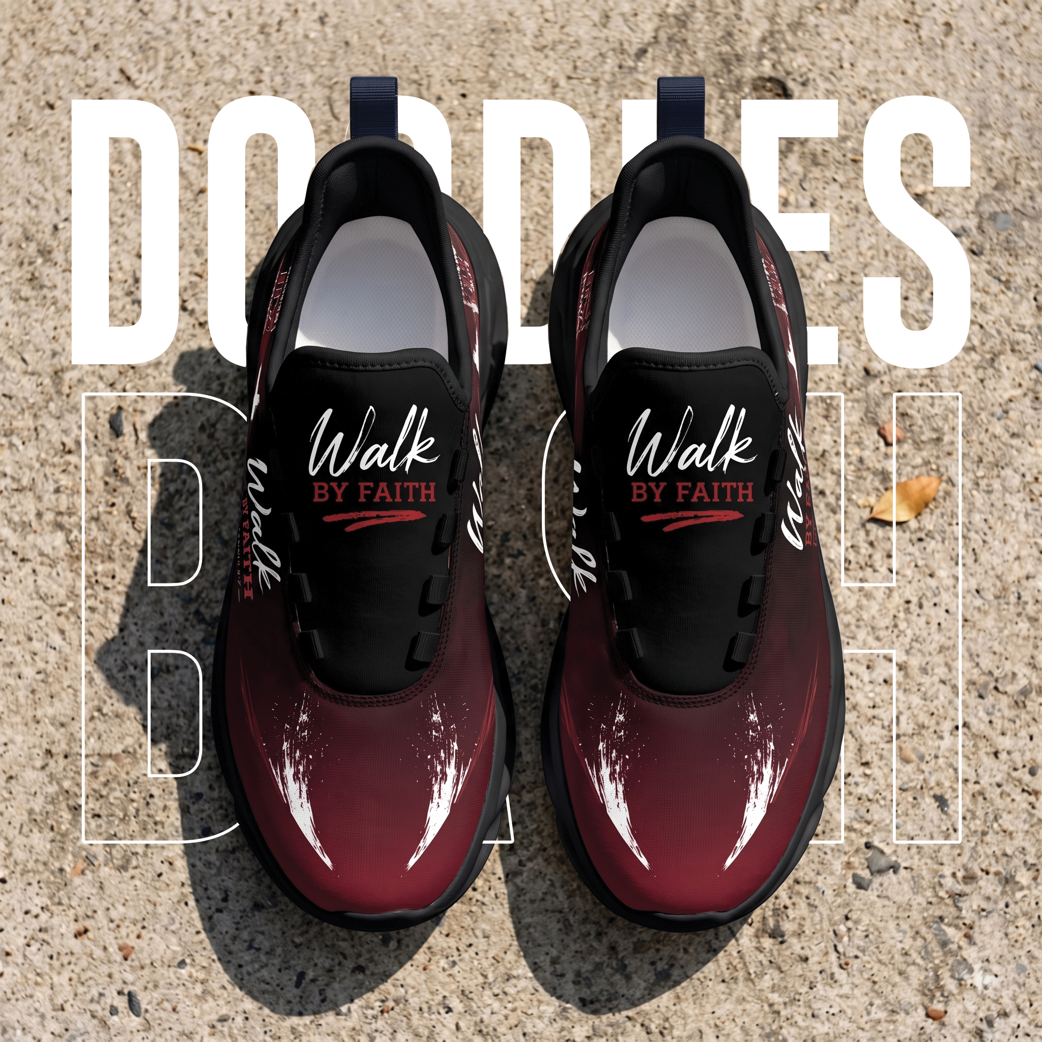 Custom Walk By Faith Unisex Sneakers, Christian Max Soul Shoes