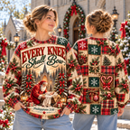 Every Knee Shall Bow Christian Christmas Patchwork All Over Print Shirt