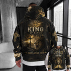 King of Kings Christian Hoodie, Jesus Is King Lion of Judah Hoodie