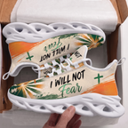 I Will Not Fear Christian Sneakers - Faith Max Soul Shoes