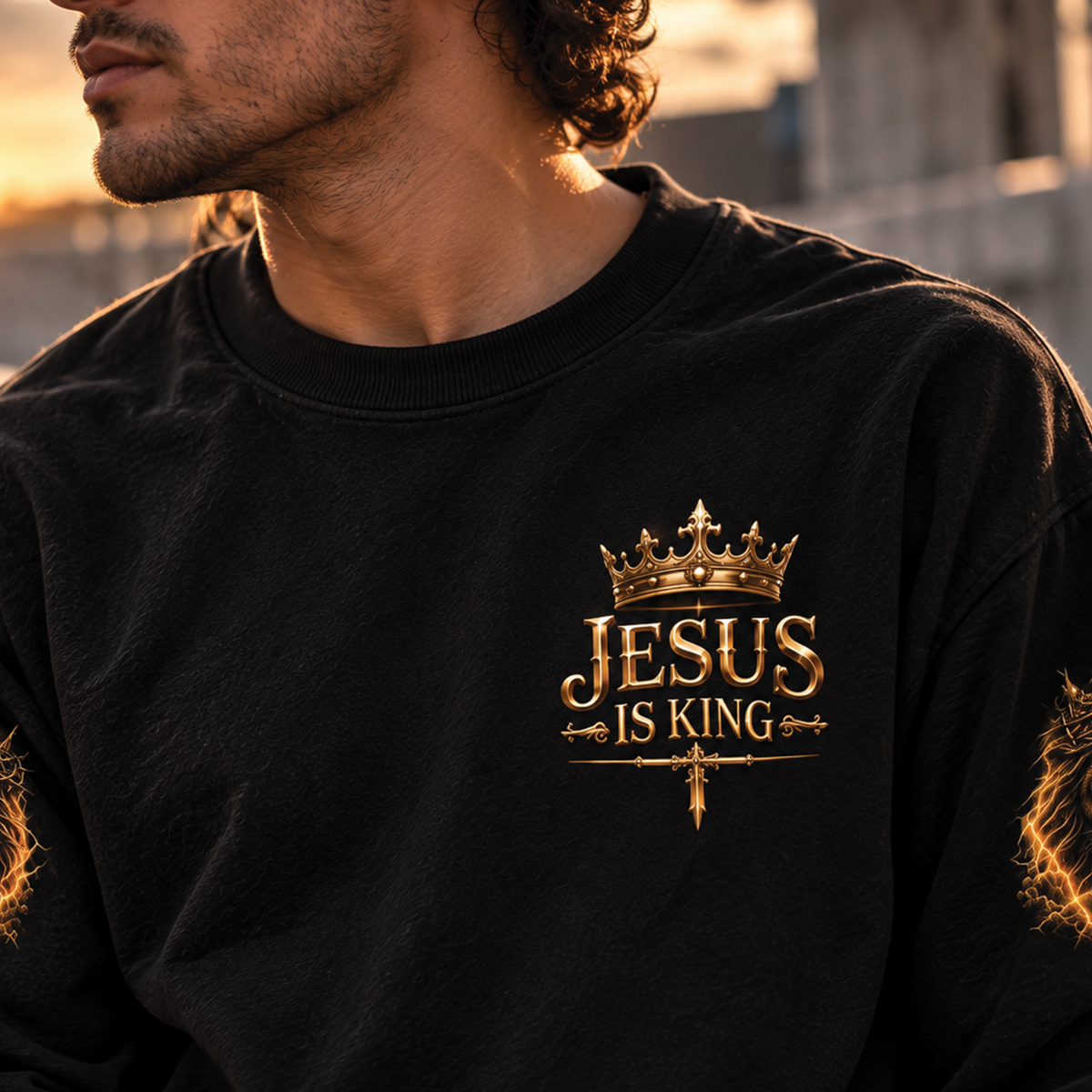 Jesus Is King Lion of Judah Faith T-Shirt, Sweatshirt & Hoodie