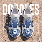Custom Name Faith Over Fear Sneakers, Christian Max Soul Shoes