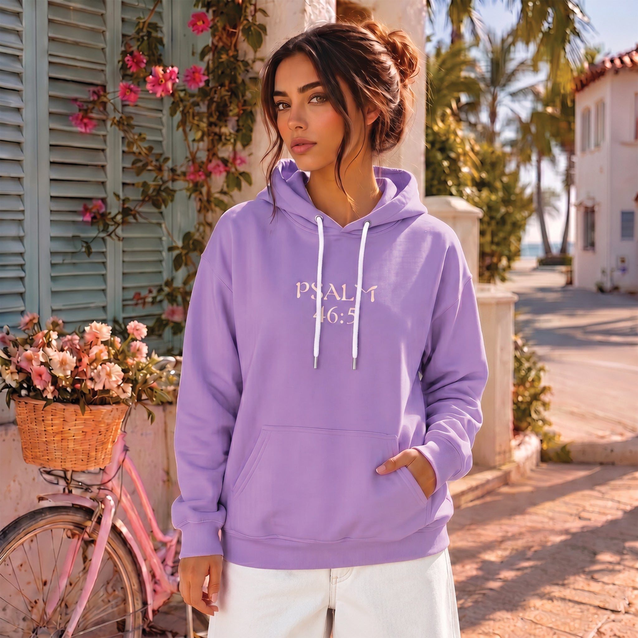Psalm 46:5 God Lives in Her Christian Shirt, Inspirational Faith Hoodie