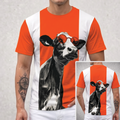 Pop Art Cow with Sunglasses All Over Print Shirt